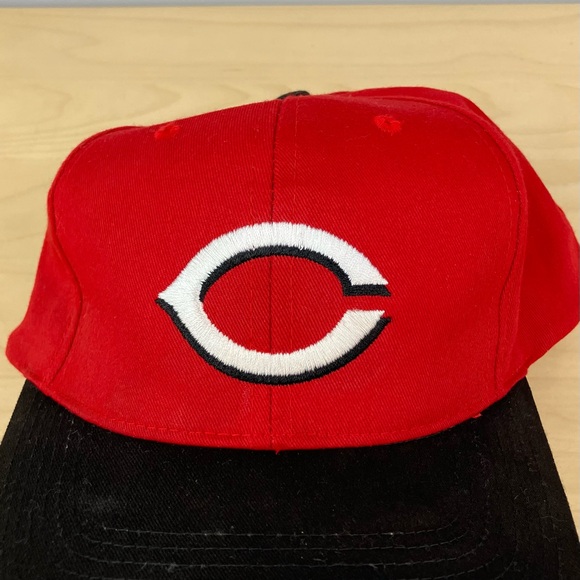 Cincinnati Reds MLB Snapback Hat Logo Athletic Red & Black Embroidered Logo - Picture 7 of 12